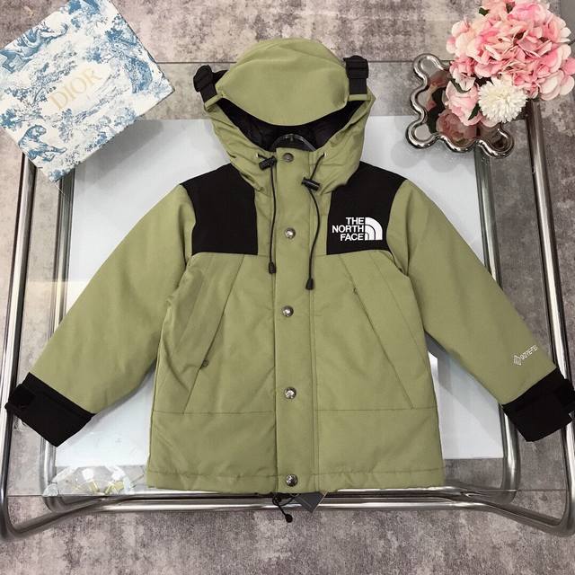 Size：110-120-130-140-150 长期有货 The North Face 北面羽绒服儿童羽绒服 连帽款的直筒设计高科技面料～精致的logo刺绣跟