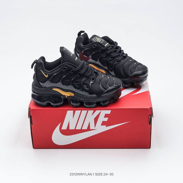 集 童鞋系列 耐克nike Air Vapormax Plustm蒸汽大气垫百搭休闲运动慢跑鞋 924453 017 码数：24 25 26 27 28 29