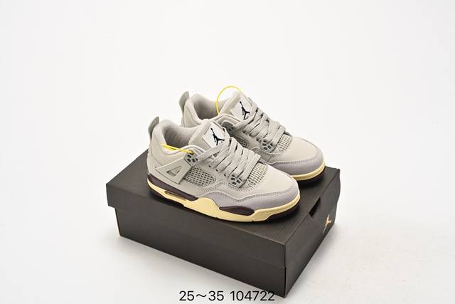 乔4童鞋nike Air Jordan 4 Retro Se 迈克尔 乔丹aj4代中帮复古休闲运动文化篮球鞋 25-35