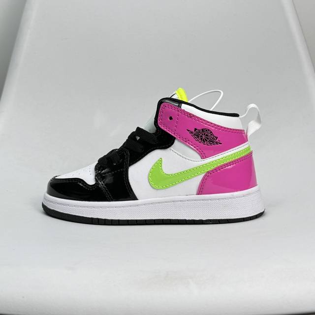 Jordan 乔丹 童鞋版本上线你家有个fashion宝贝耐克air Jordan Brand 1 Mid Gs Hulk Aj1乔丹一代低帮经典复古文化休闲运