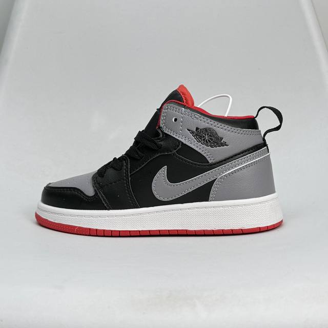 Jordan 乔丹 童鞋版本上线你家有个fashion宝贝耐克air Jordan Brand 1 Mid Gs Hulk Aj1乔丹一代低帮经典复古文化休闲运