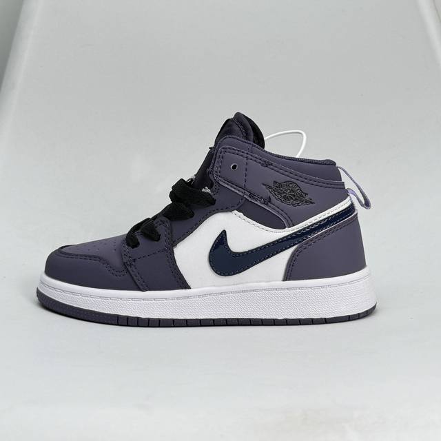 Jordan 乔丹 童鞋版本上线你家有个fashion宝贝耐克air Jordan Brand 1 Mid Gs Hulk Aj1乔丹一代低帮经典复古文化休闲运