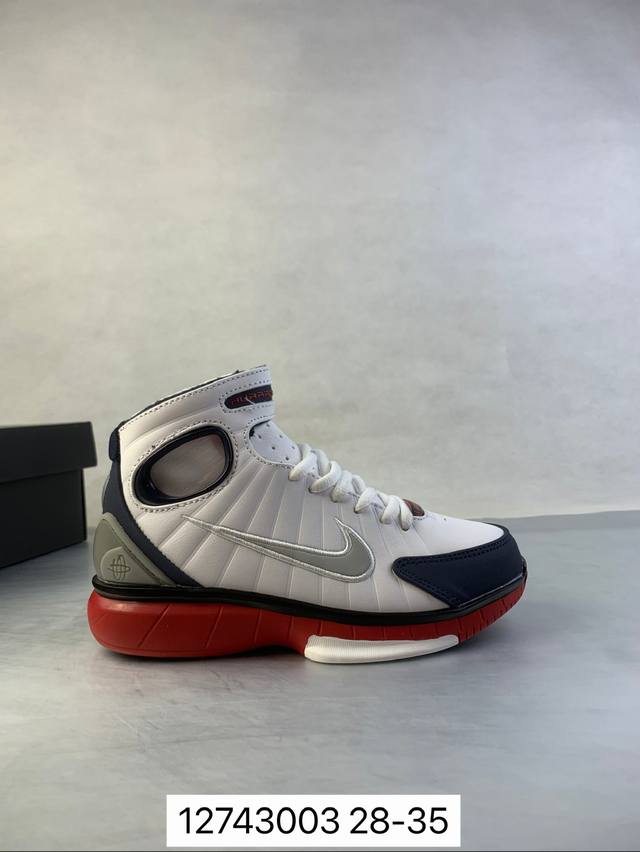 童鞋nike Air Zoom Huarache 2K4 魔术贴高帮复古篮球鞋 公司级首发采用魔术贴的设计 带来更佳的包裹感受缓震材料中底 打造出众回弹体验带来