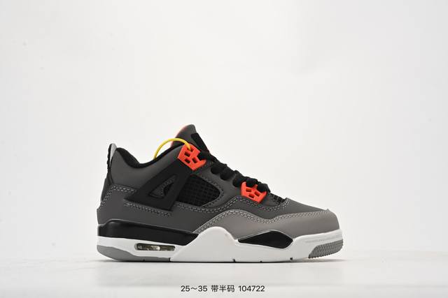 童鞋 耐克Nike Air Jordan 4 Retro Thunder 雷神 Aj4 乔4 迈克尔 乔丹 Aj4代 中帮复古休闲运动文化篮球鞋。秉承轻量化的速 - 点击图像关闭