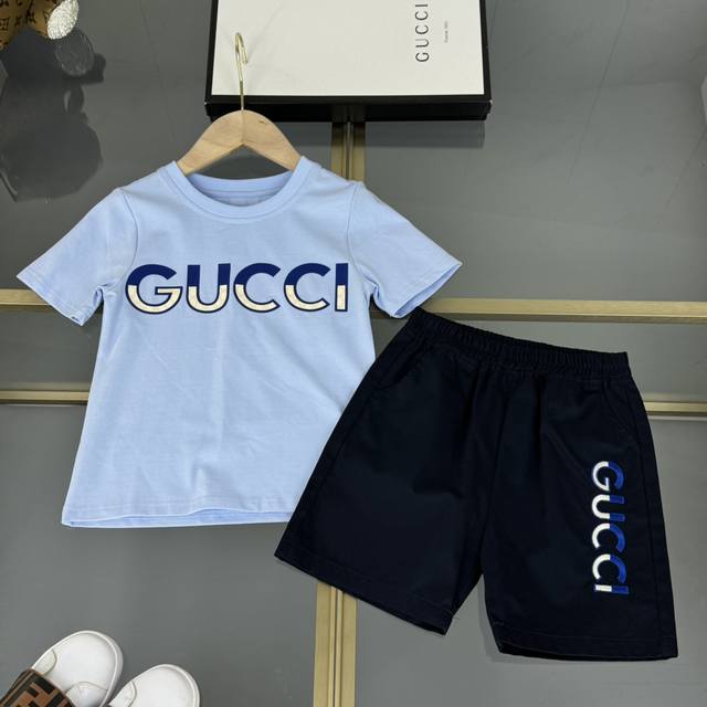 Gucci 古驰，高端童装，男女童套装，纯棉面料，上身舒适又好看，码数：110/120/130/140/150/160Cm